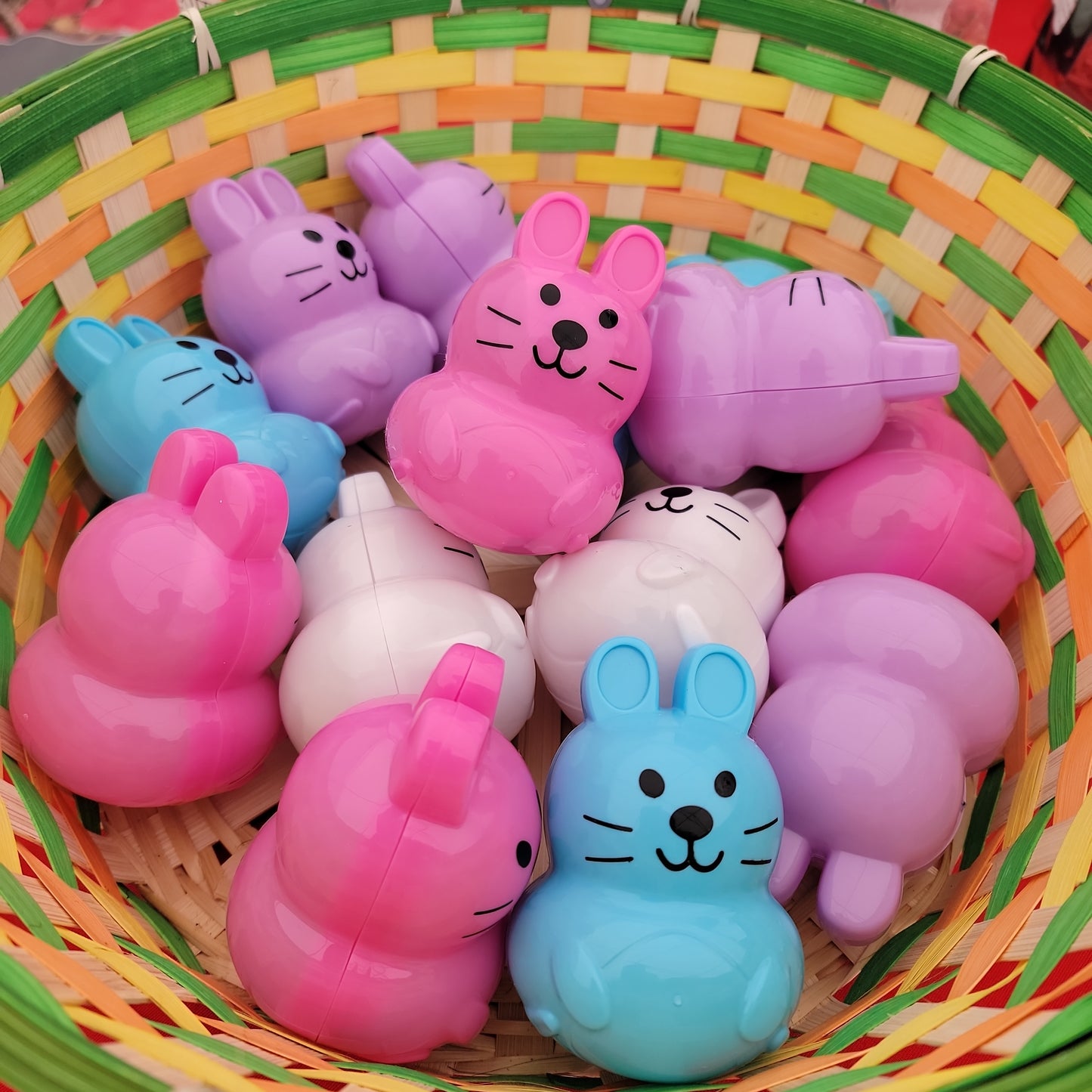 Plastic Bunny with Rainbow Crunch